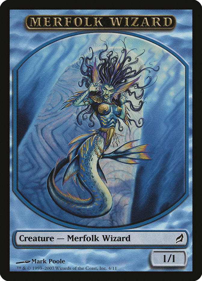 Merfolk Wizard Token [Lorwyn Tokens] | The Time Vault CA
