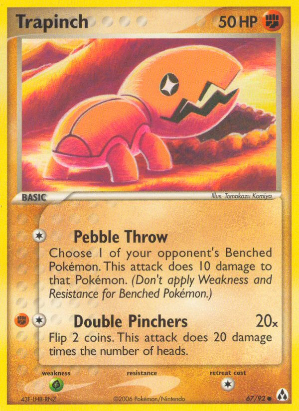 Trapinch (67/92) [EX: Legend Maker] | The Time Vault CA