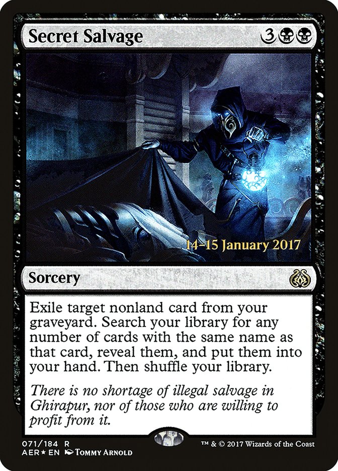 Secret Salvage [Aether Revolt Prerelease Promos] | The Time Vault CA