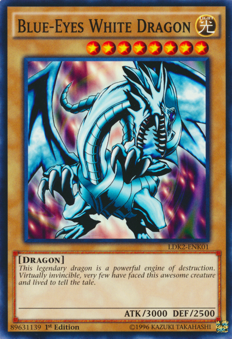 Blue-Eyes White Dragon (Version 1) [LDK2-ENK01] Common | The Time Vault CA