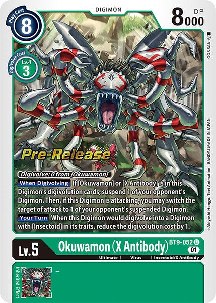 Okuwamon (X Antibody) [BT9-052] [X Record Pre-Release Promos] | The Time Vault CA