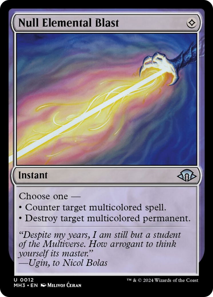 Null Elemental Blast [Modern Horizons 3] | The Time Vault CA