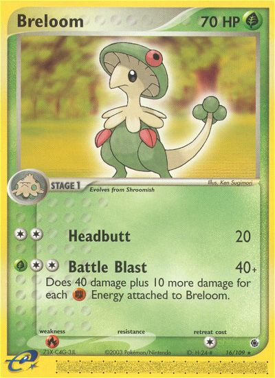 Breloom (16/109) [EX: Ruby & Sapphire] | The Time Vault CA