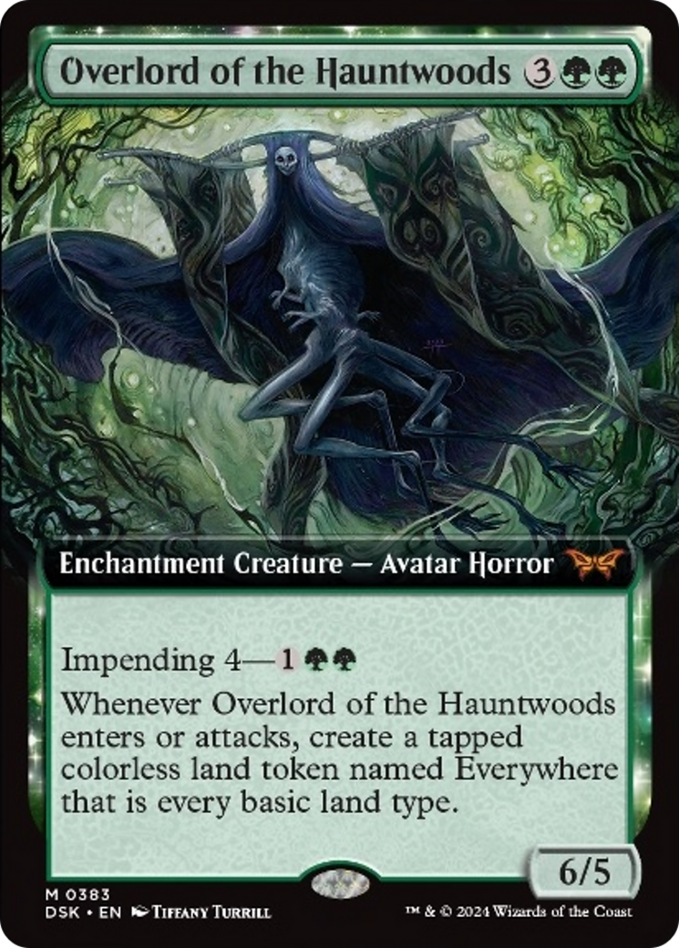 Overlord of the Hauntwoods (Extended Art) [Duskmourn: House of Horror] | The Time Vault CA