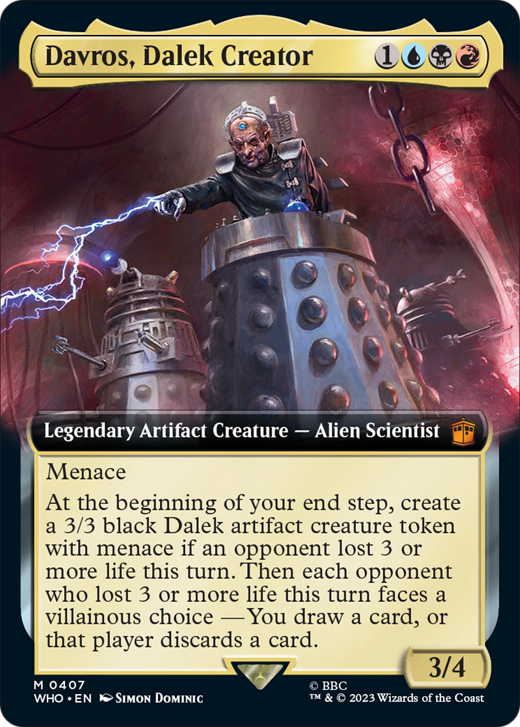 Davros, Dalek Creator (Extended Art) [Doctor Who] | The Time Vault CA