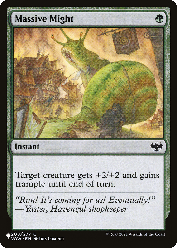 Massive Might [The List] | The Time Vault CA