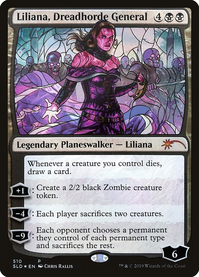 Liliana, Dreadhorde General (Stained Glass) [Secret Lair Drop Promos] | The Time Vault CA