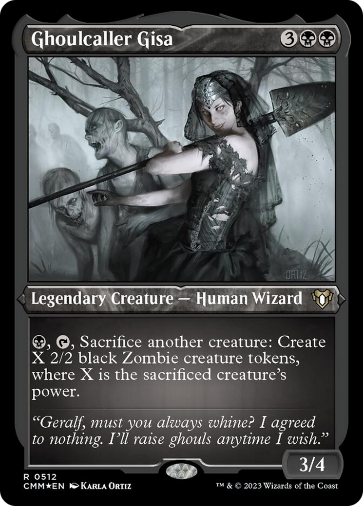 Ghoulcaller Gisa (Foil Etched) [Commander Masters] | The Time Vault CA
