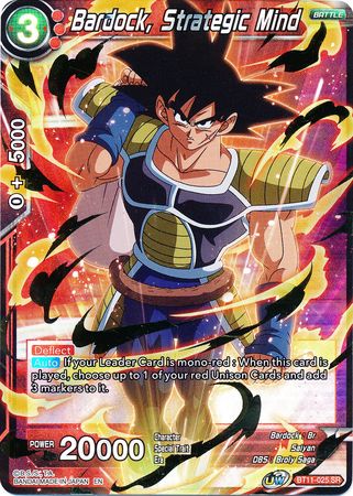 Bardock, Strategic Mind (BT11-025) [Vermilion Bloodline 2nd Edition] | The Time Vault CA