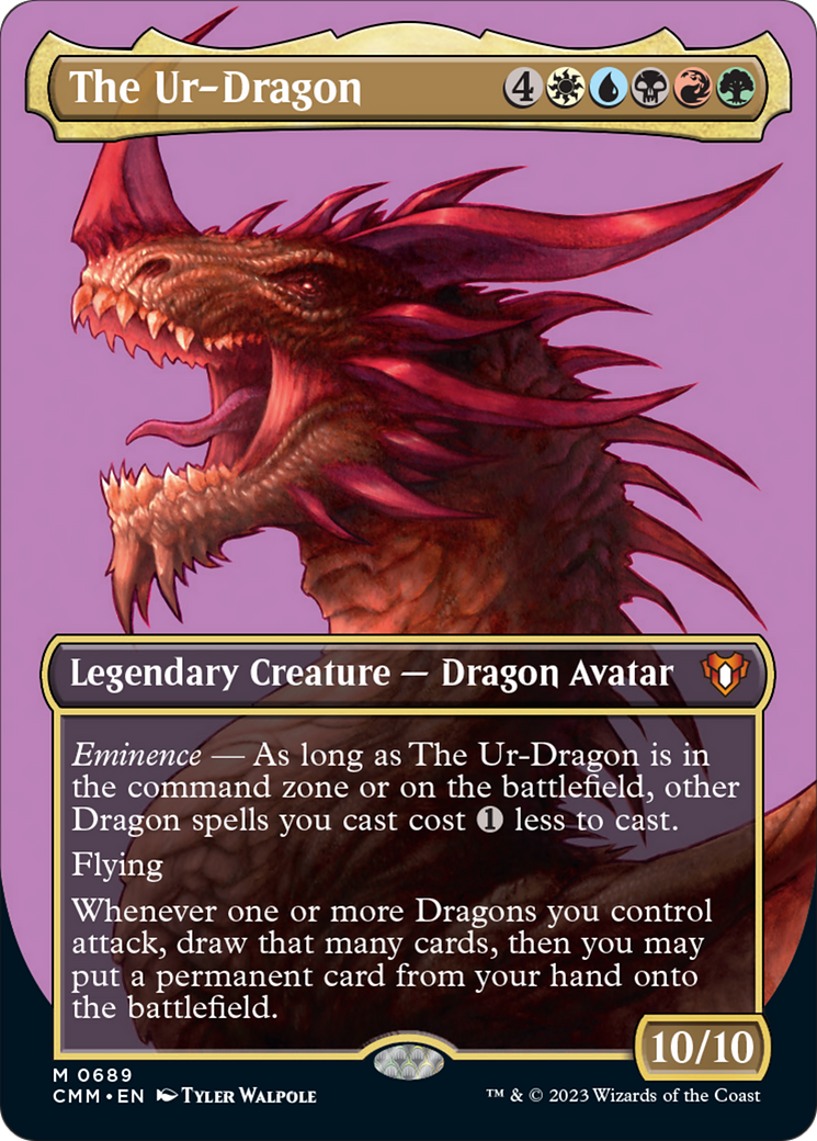 The Ur-Dragon (Borderless Profile) [Commander Masters] | The Time Vault CA