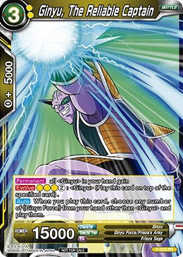 Ginyu, The Reliable Captain (P-019) [Promotion Cards] | The Time Vault CA