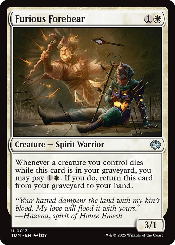 Furious Forebear [Tarkir: Dragonstorm] | The Time Vault CA
