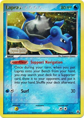 Lapras (8/92) (Stamped) [EX: Legend Maker] | The Time Vault CA
