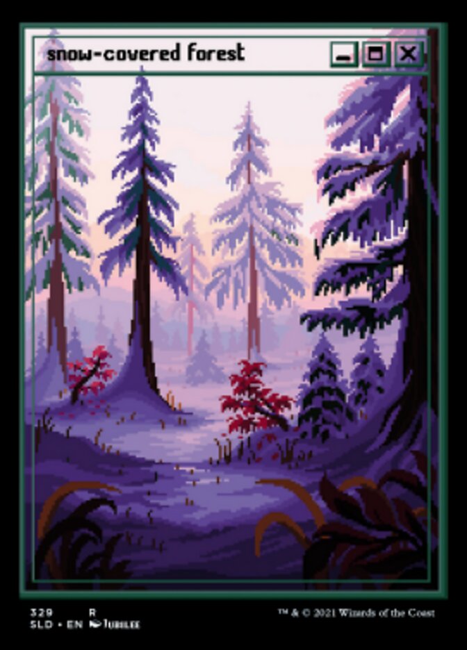 Snow-Covered Forest (Foil Etched) [Secret Lair Drop Series] | The Time Vault CA