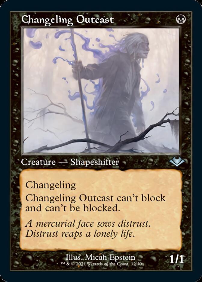 Changeling Outcast (Retro Foil Etched) [Modern Horizons] | The Time Vault CA