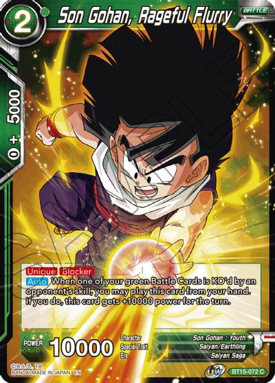 Son Gohan, Rageful Fury (BT15-072) [Saiyan Showdown] | The Time Vault CA