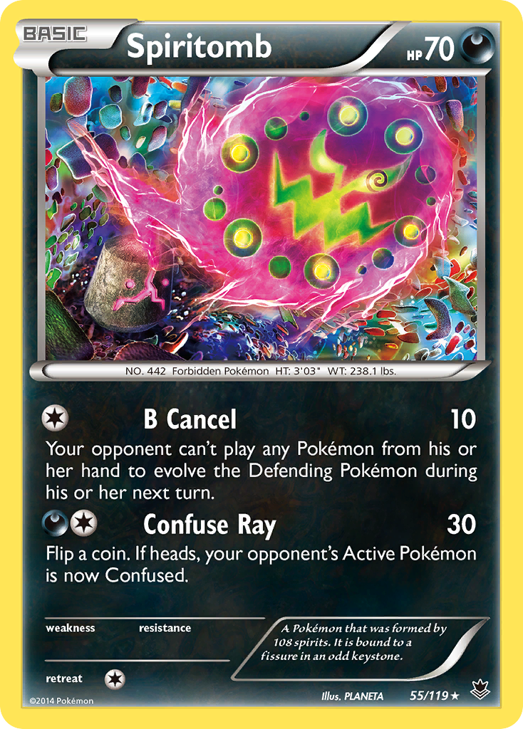 Spiritomb (55/119) [XY: Phantom Forces] | The Time Vault CA