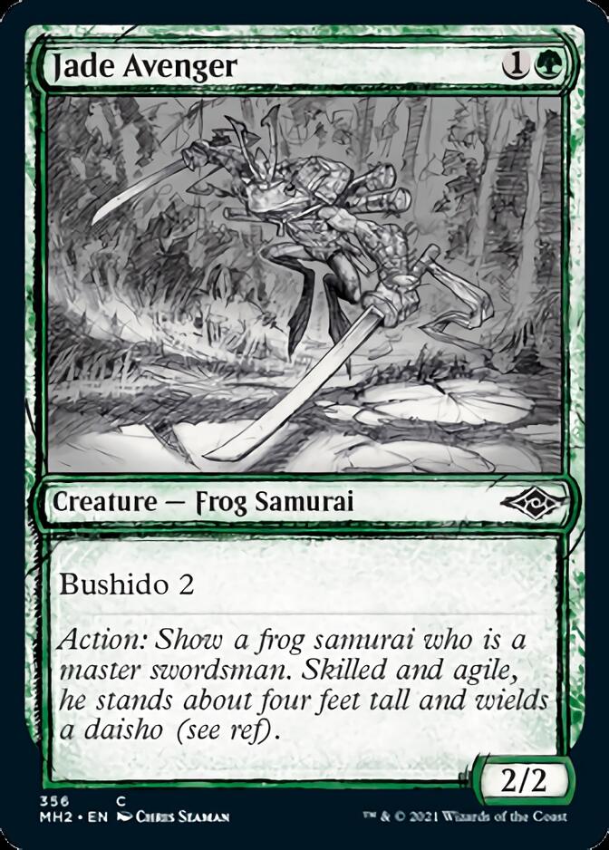 Jade Avenger (Sketch) [Modern Horizons 2] | The Time Vault CA