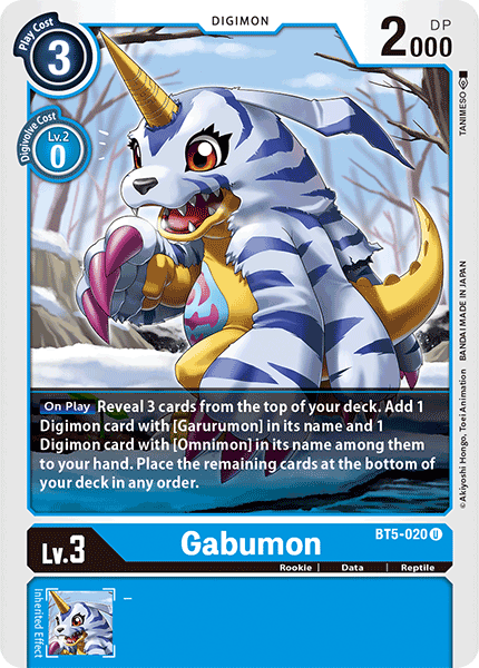 Gabumon [BT5-020] [Battle of Omni] | The Time Vault CA