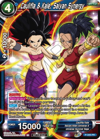 Caulifla & Kale, Saiyan Synergy (P-345) [Tournament Promotion Cards] | The Time Vault CA