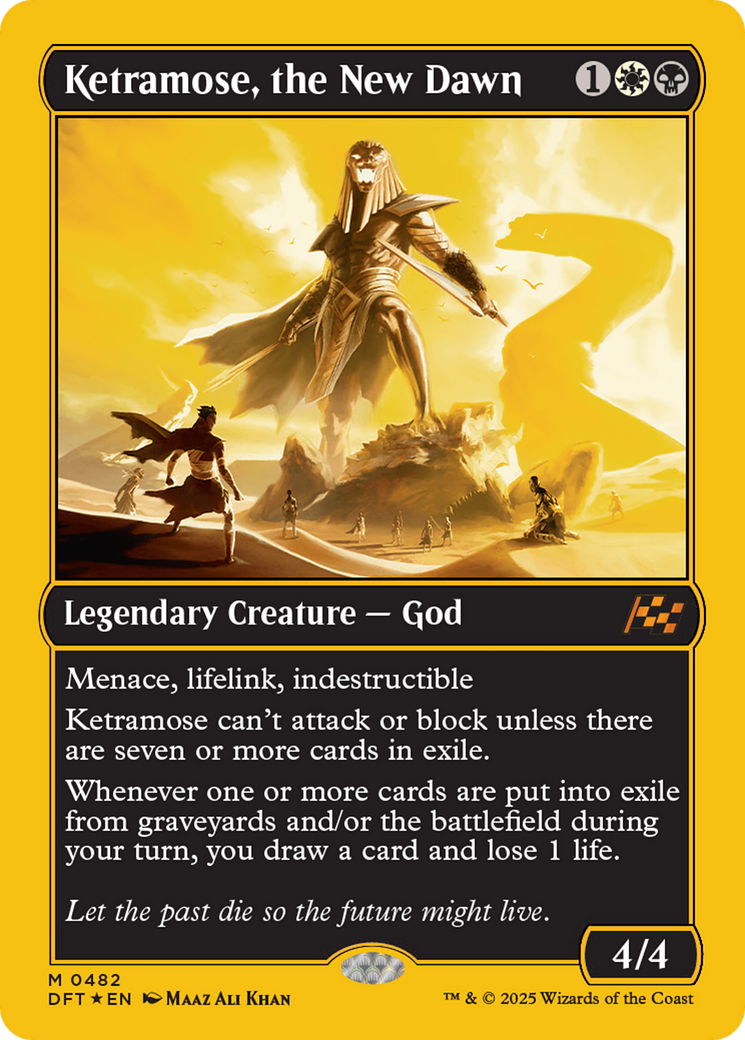 Ketramose, the New Dawn (First-Place Foil) [Aetherdrift] | The Time Vault CA