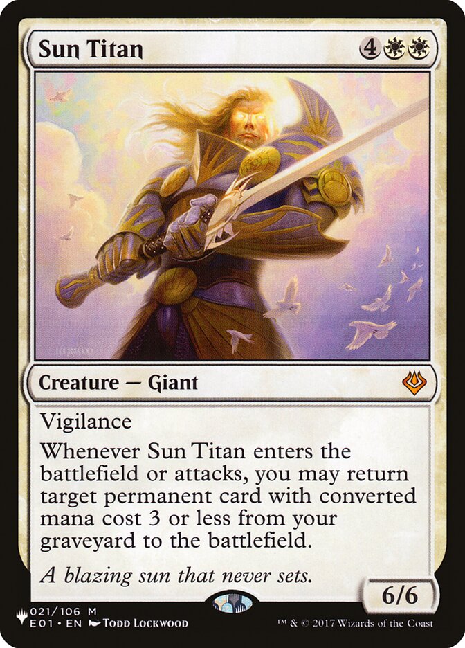 Sun Titan [The List] | The Time Vault CA