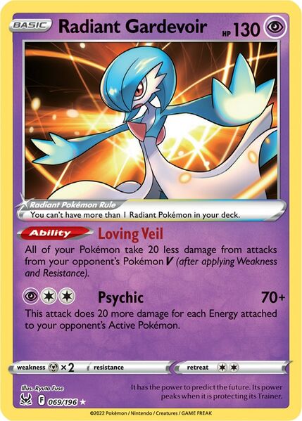 Radiant Gardevoir (069/196) [Prize Pack Series Three] | The Time Vault CA