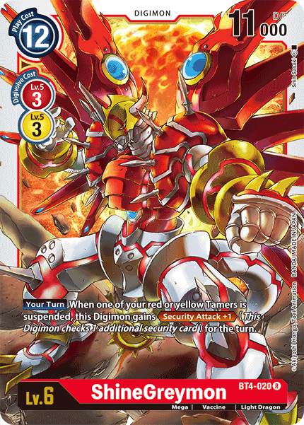 ShineGreymon [BT4-020] [Great Legend] | The Time Vault CA