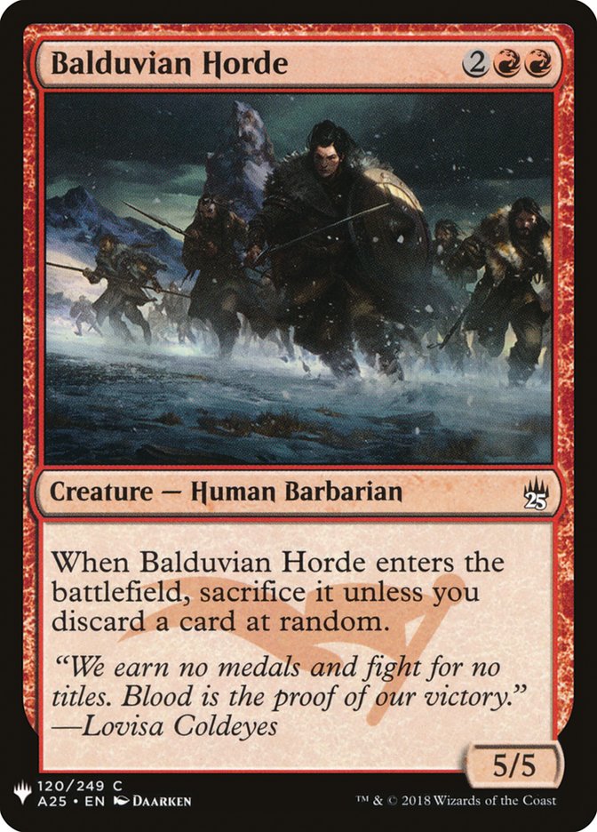 Balduvian Horde [Mystery Booster] | The Time Vault CA
