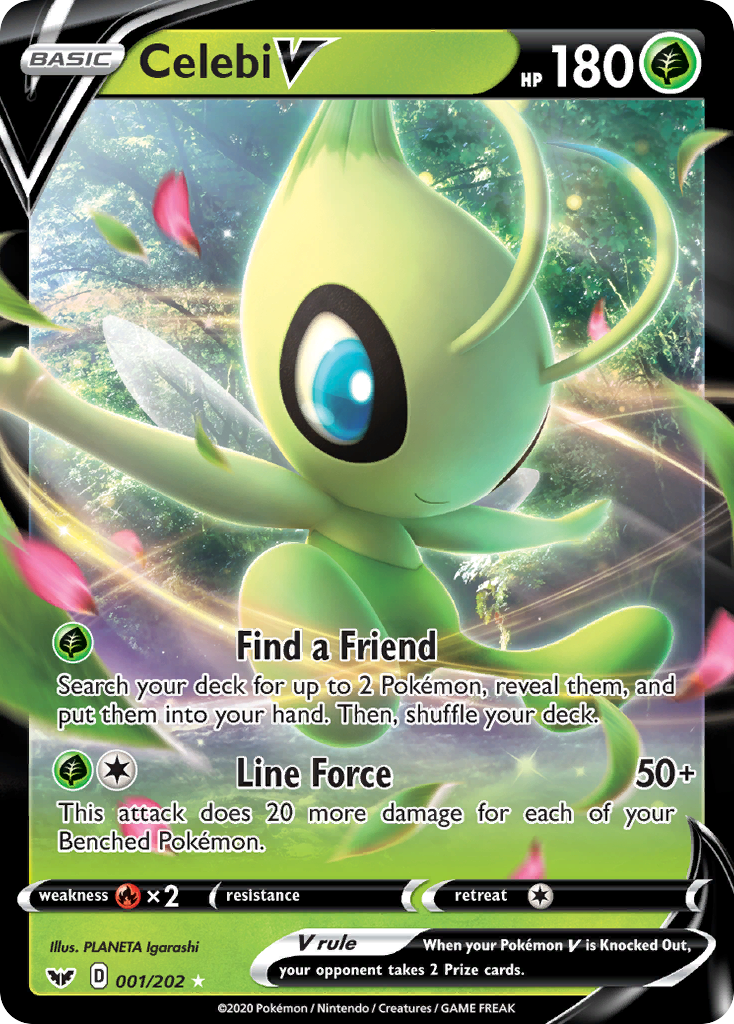 Celebi V (001/202) [Sword & Shield: Base Set] | The Time Vault CA