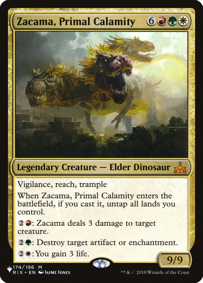 Zacama, Primal Calamity [The List] | The Time Vault CA