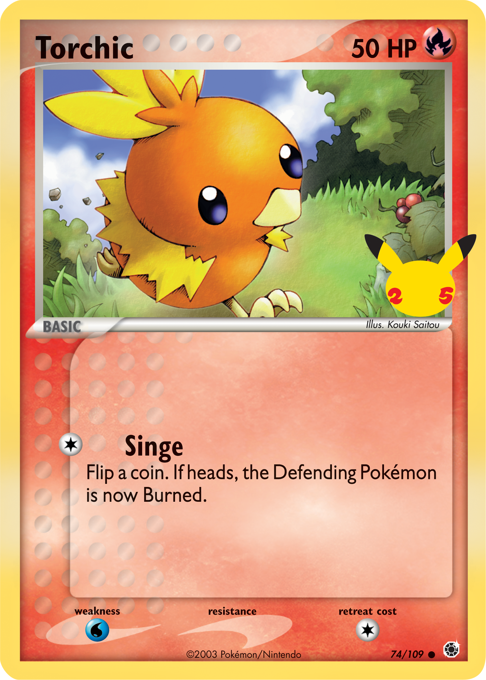 Torchic (74/109) (Jumbo Card) [First Partner Pack] | The Time Vault CA