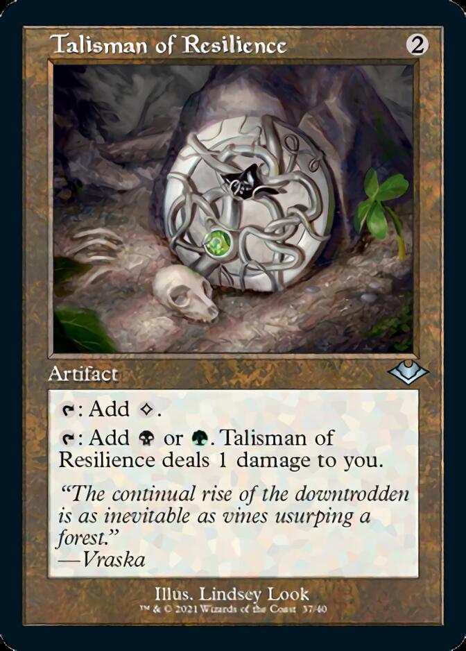 Talisman of Resilience (Retro Foil Etched) [Modern Horizons] | The Time Vault CA