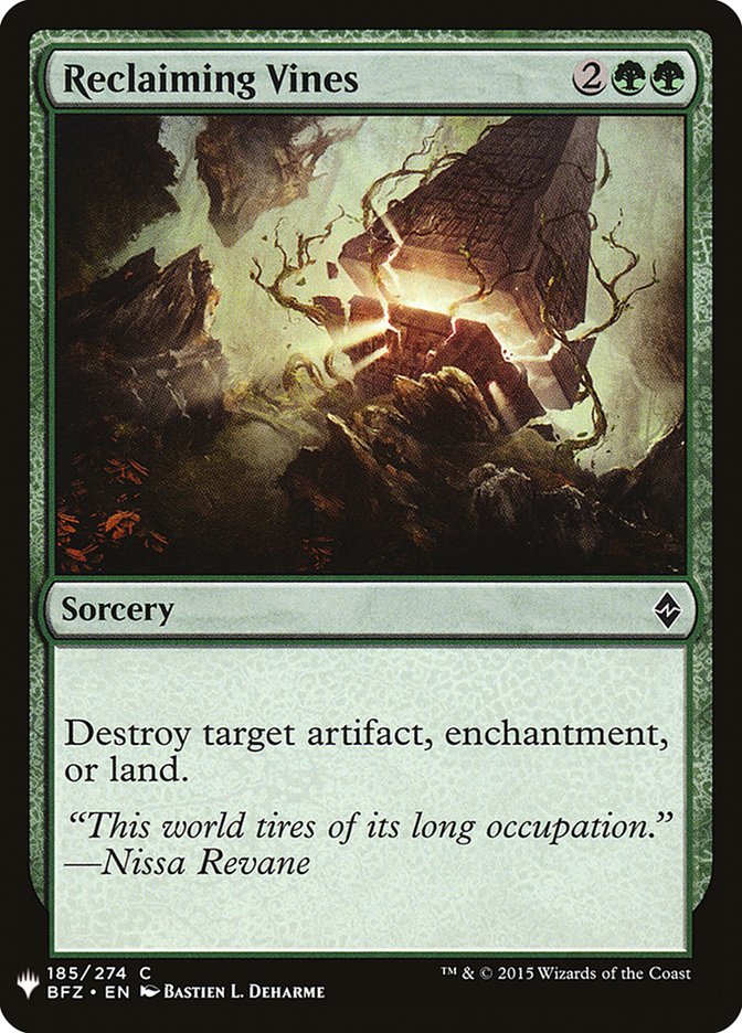 Reclaiming Vines [Mystery Booster] | The Time Vault CA