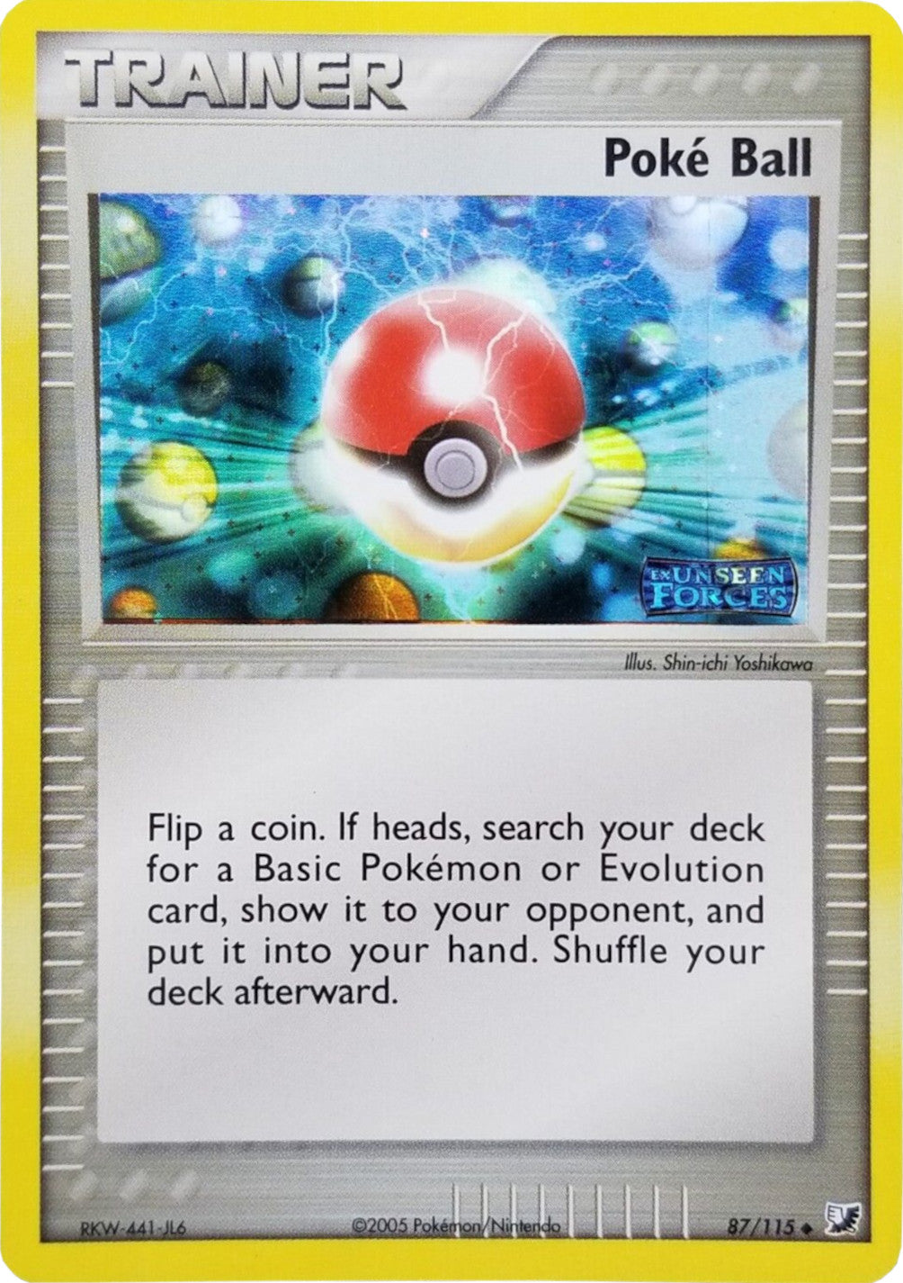 Poke Ball (87/115) (Stamped) [EX: Unseen Forces] | The Time Vault CA