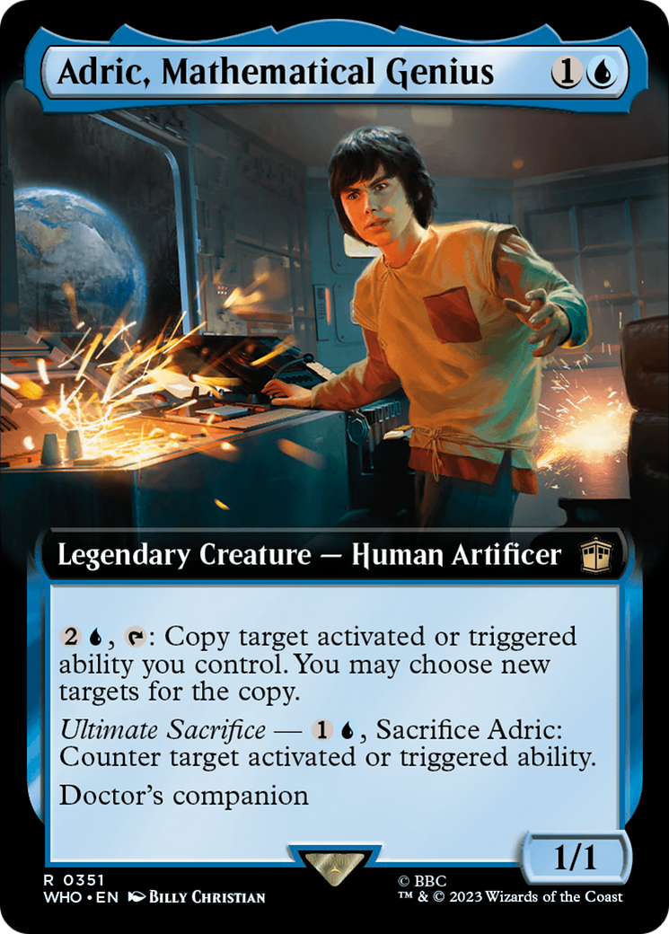 Adric, Mathematical Genius (Extended Art) [Doctor Who] | The Time Vault CA