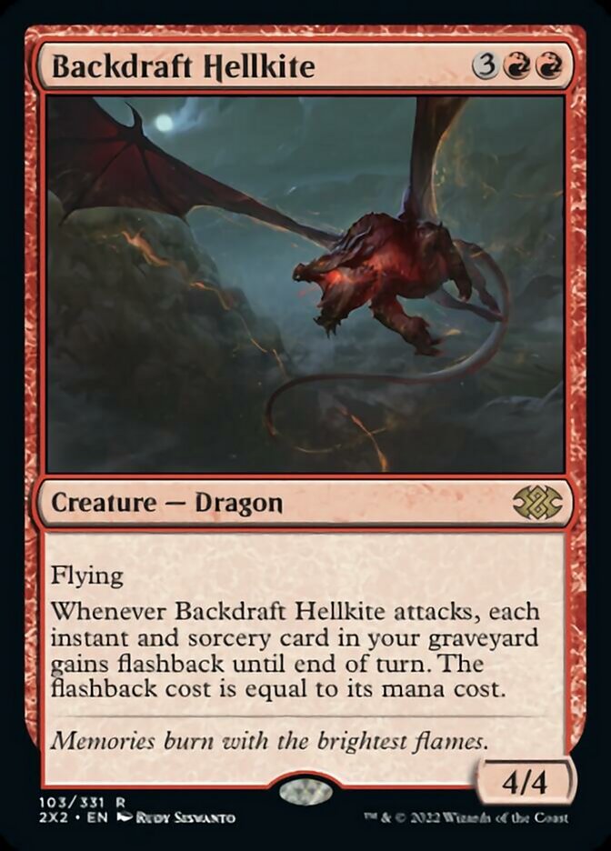 Backdraft Hellkite [Double Masters 2022] | The Time Vault CA