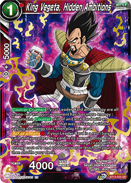 King Vegeta, Hidden Ambitions (BT13-020) [Supreme Rivalry] | The Time Vault CA
