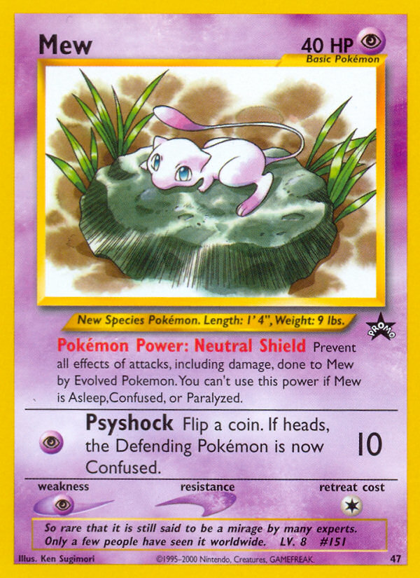 Mew (47) [Wizards of the Coast: Black Star Promos] | The Time Vault CA
