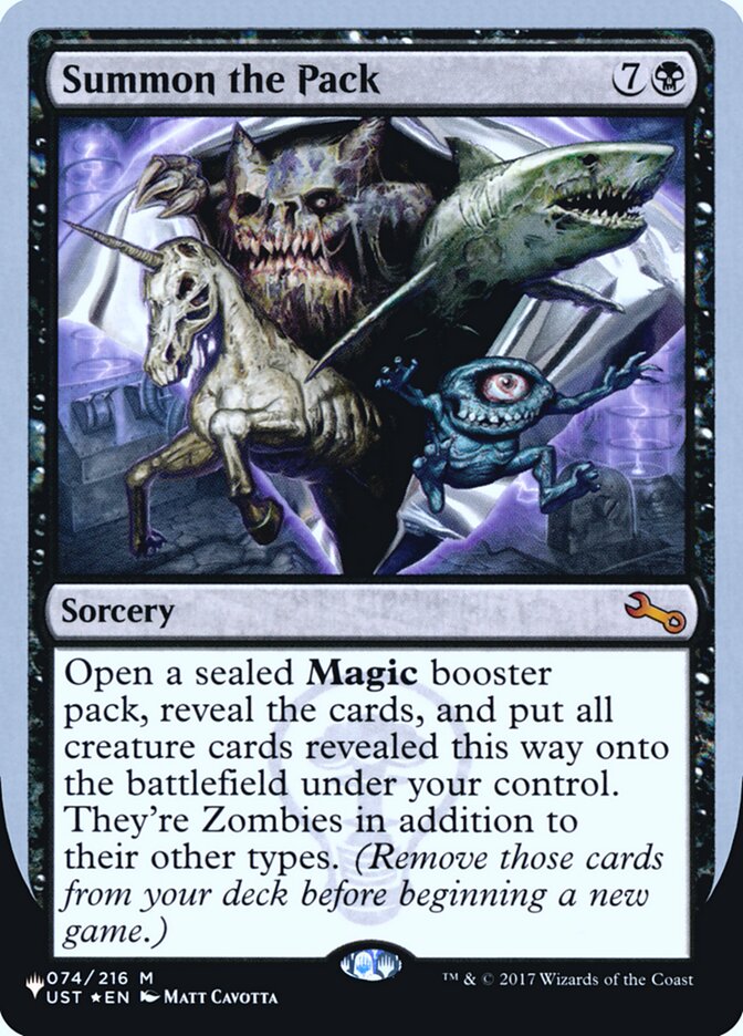 Summon the Pack (Unfinity Foil Edition) [The List] | The Time Vault CA
