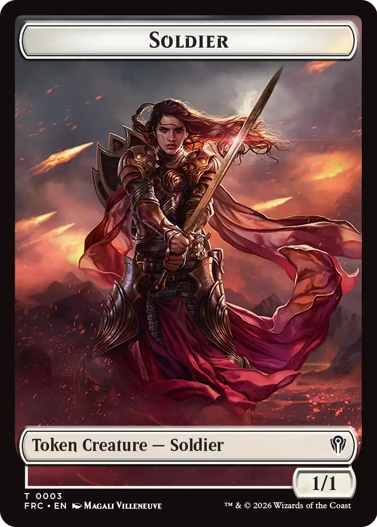 Soldier // Shark Double-Sided Token [Reality Fracture Commander Tokens] | The Time Vault CA