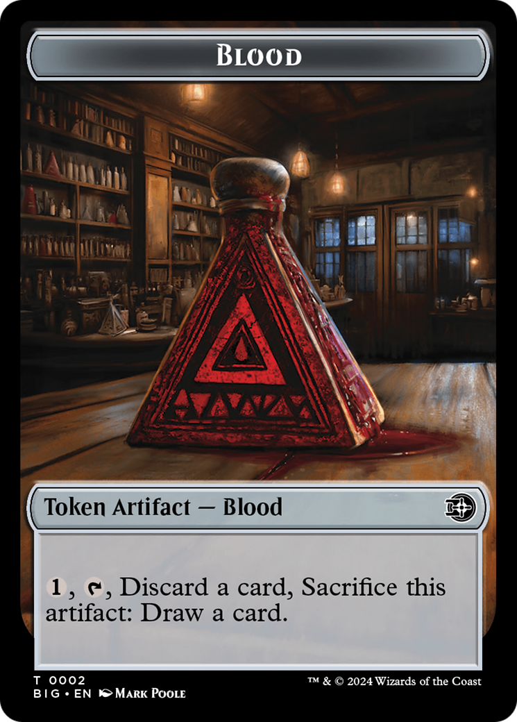 Blood // Plot Double-Sided Token [Outlaws of Thunder Junction: The Big Score Tokens] | The Time Vault CA