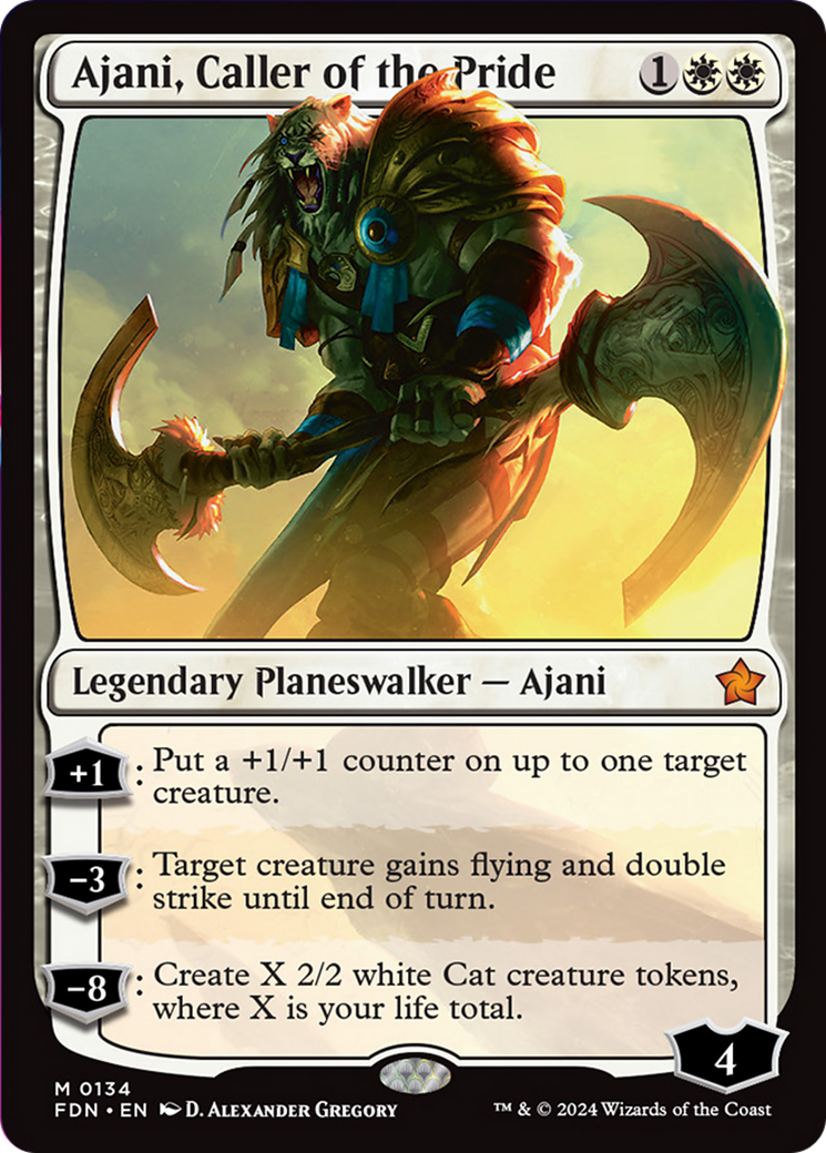 Ajani, Caller of the Pride [Foundations] | The Time Vault CA