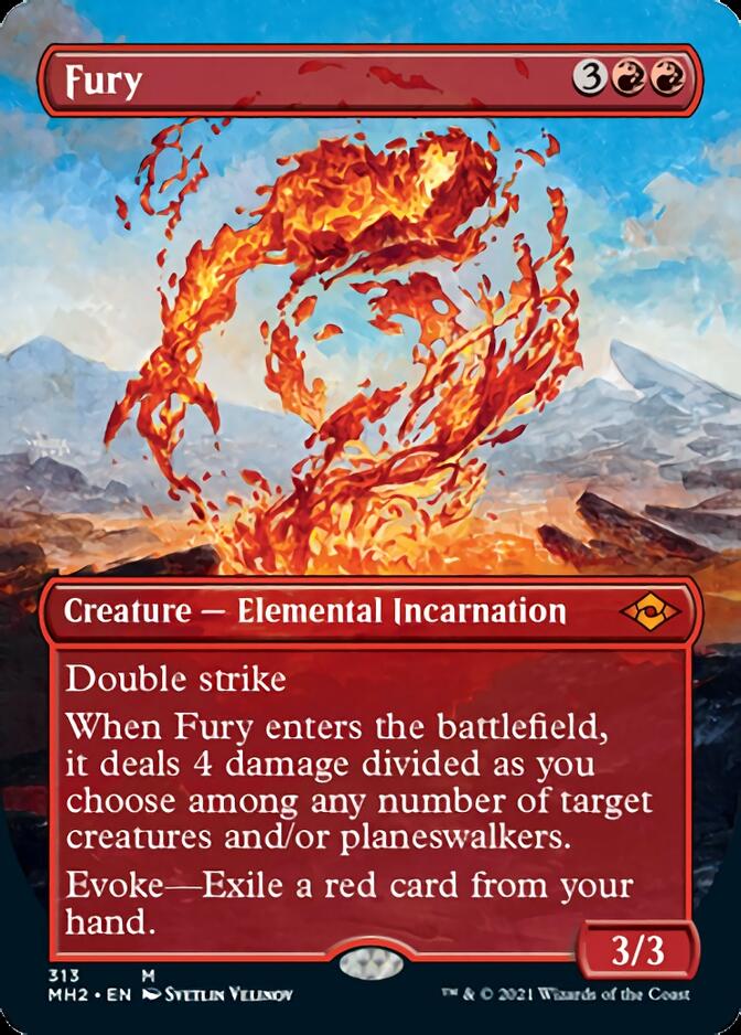 Fury (Borderless Alternate Art) [Modern Horizons 2] | The Time Vault CA