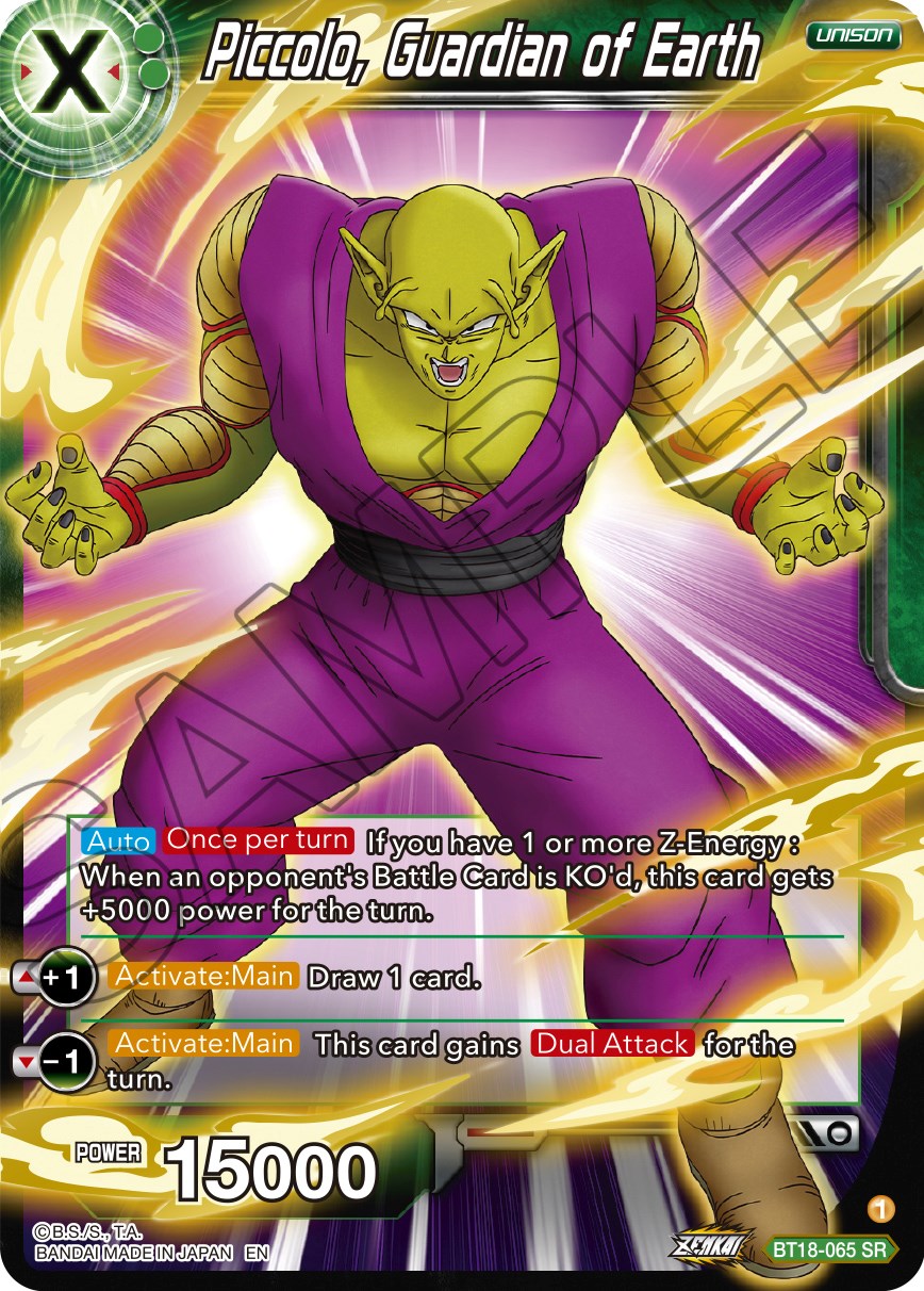 Piccolo, Guardian of Earth (BT18-065) [Dawn of the Z-Legends] | The Time Vault CA