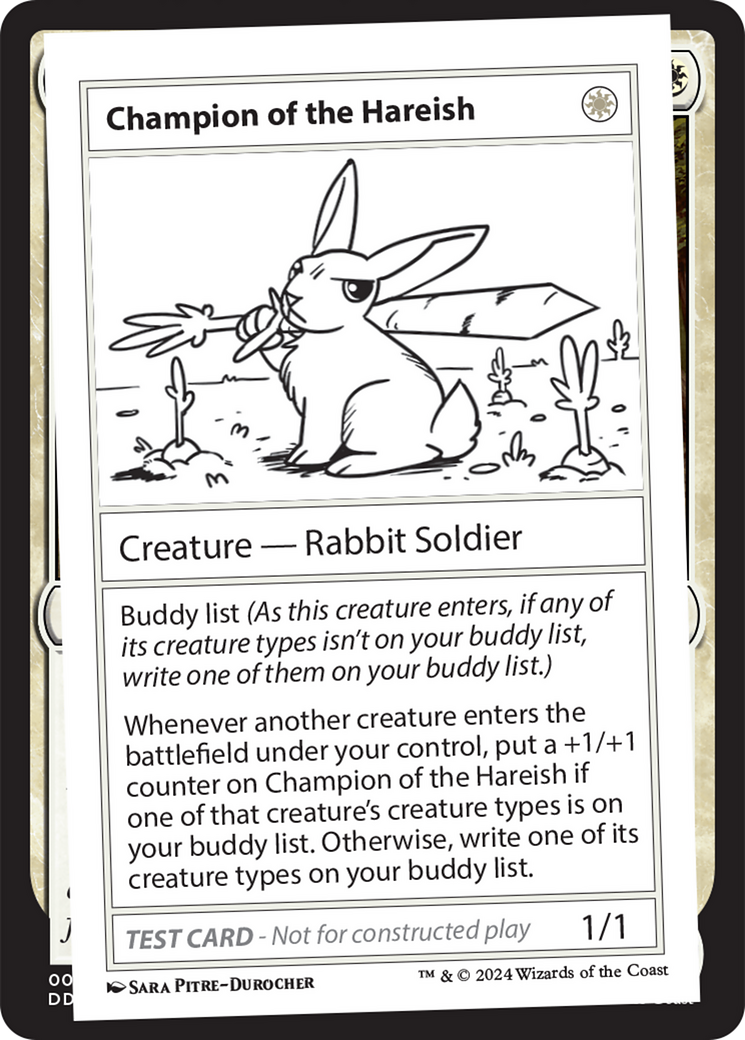 Champion of the Hareish [Mystery Booster 2 Playtest Cards] | The Time Vault CA