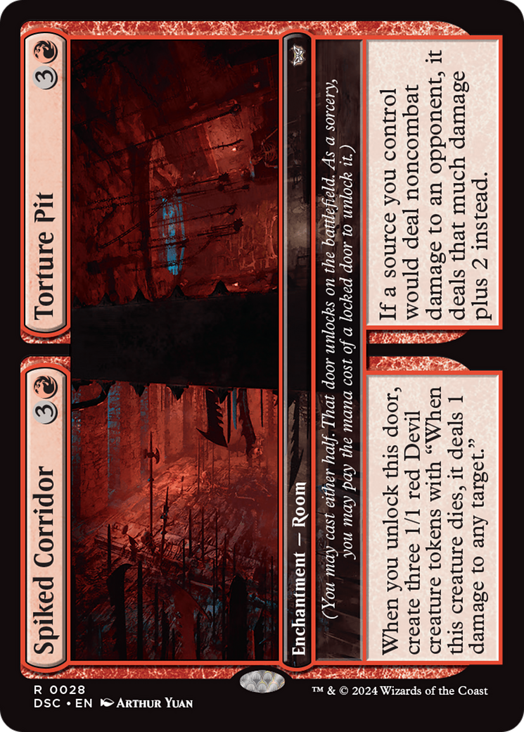 Spiked Corridor // Torture Pit [Duskmourn: House of Horror Commander] | The Time Vault CA