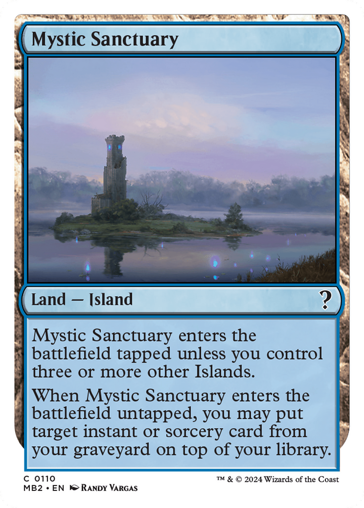 Mystic Sanctuary (White Border) [Mystery Booster 2] | The Time Vault CA