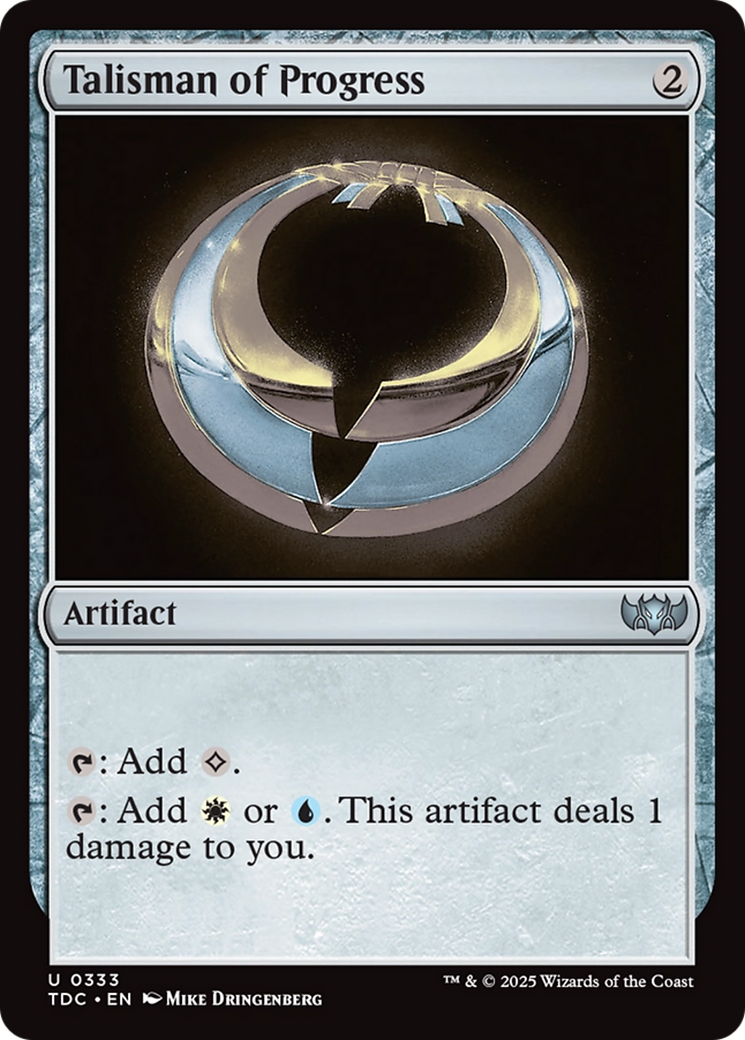 Talisman of Progress [Tarkir: Dragonstorm Commander] | The Time Vault CA