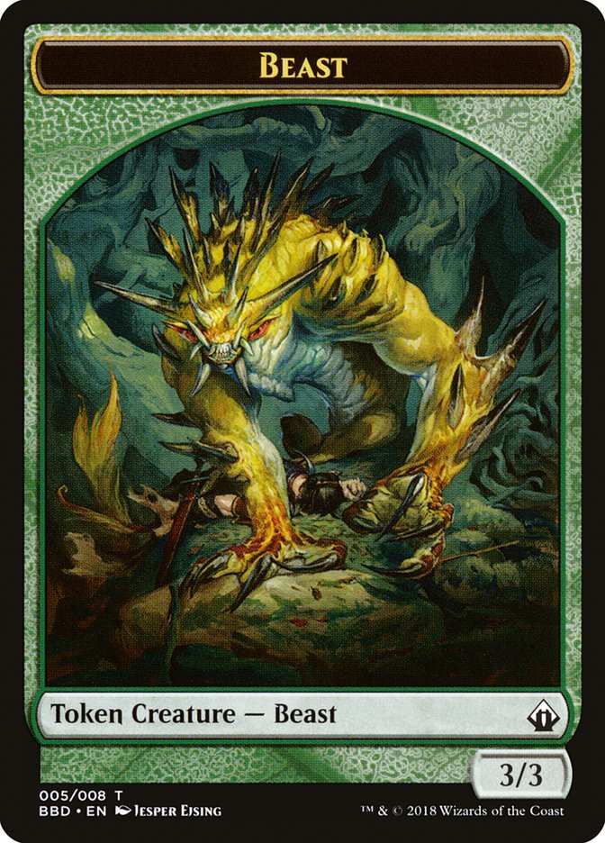 Beast Token [Battlebond Tokens] | The Time Vault CA